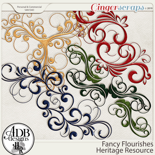 Heritage Resource - Fancy Flourishes by ADB Designs