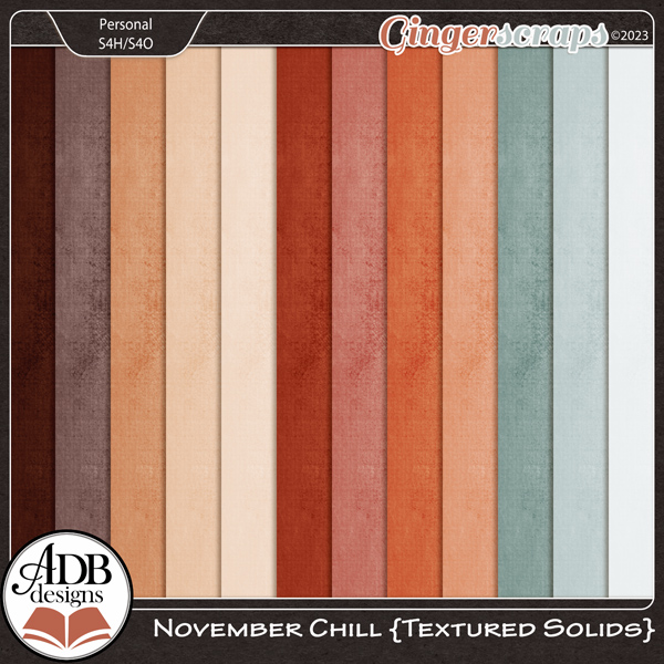November Chill Solid Papers by ADB Designs