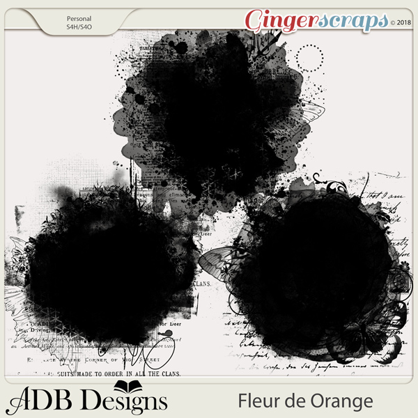 Fleur de Orange Masks by ADB Designs