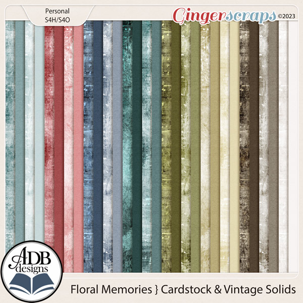 Floral Memories Solid & Vintage Papers