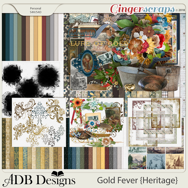 Gold Fever Heritage Bundle by ADB Designs