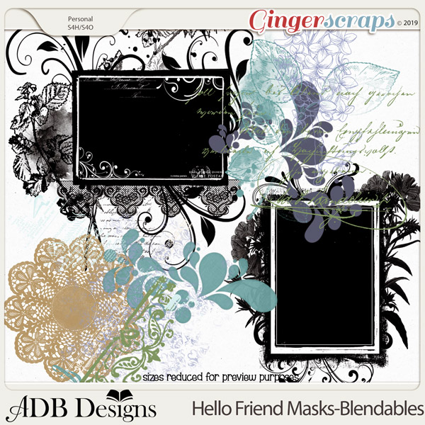Hello Friend Blendables and Masks by ADB Designs