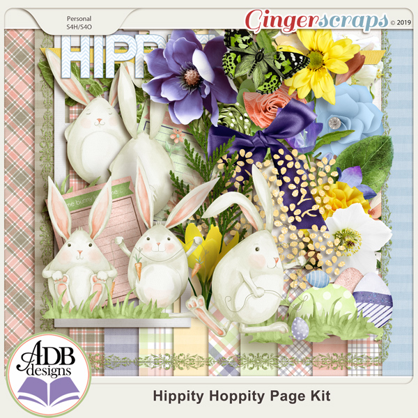 Hippity Hoppity Page Kit by ADB Designs
