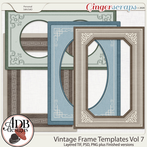 Heritage Resource - Vintage Frame Templates Vol. 07 by ADB Designs