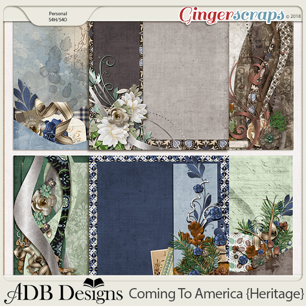 Coming To America Stacked Papers by ADB Designs