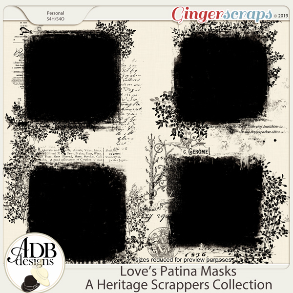 Love's Patina Masks by ADB Designs