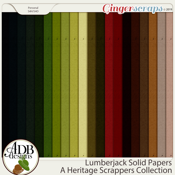 Lumberjack Solid Papers by ADB Designs