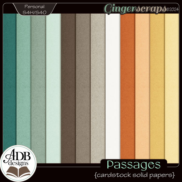 Passages Cardstock Solid Papers by ADB Designs