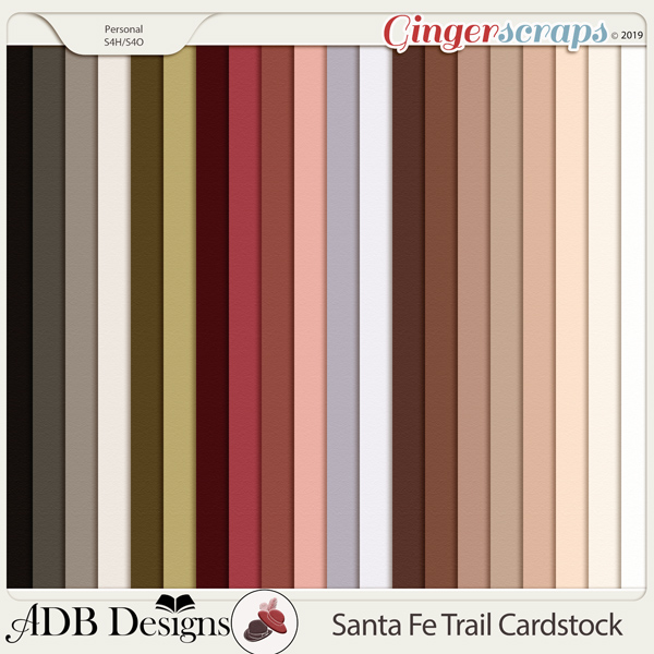 Santa Fe Trail Solid Papers by ADB Designs