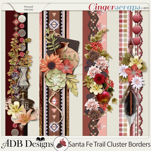 Santa Fe Trail Cluster Borders by ADB Designs