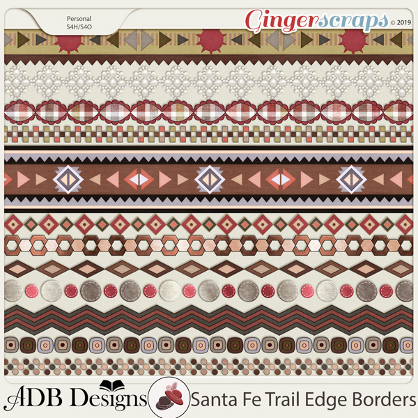 Santa Fe Trail Edge Borders by ADB Designs