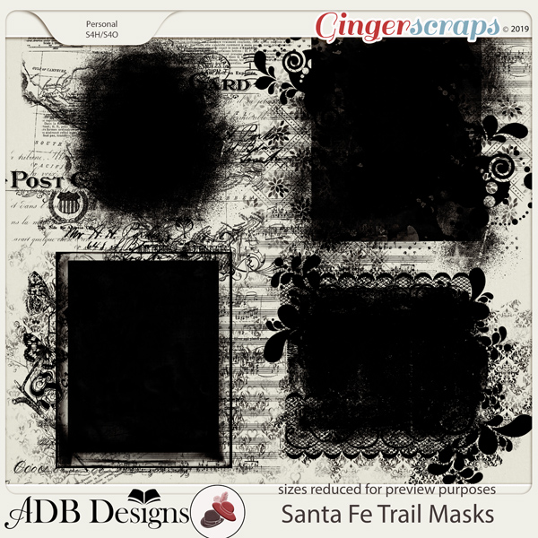 Santa Fe Trail Masks by ADB Designs