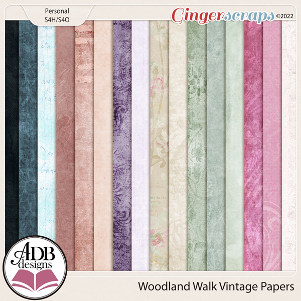 Woodland Walk Vintage Papers