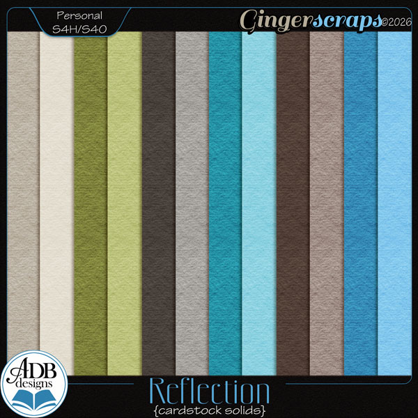 Reflection Solid Papers by ADB Designs