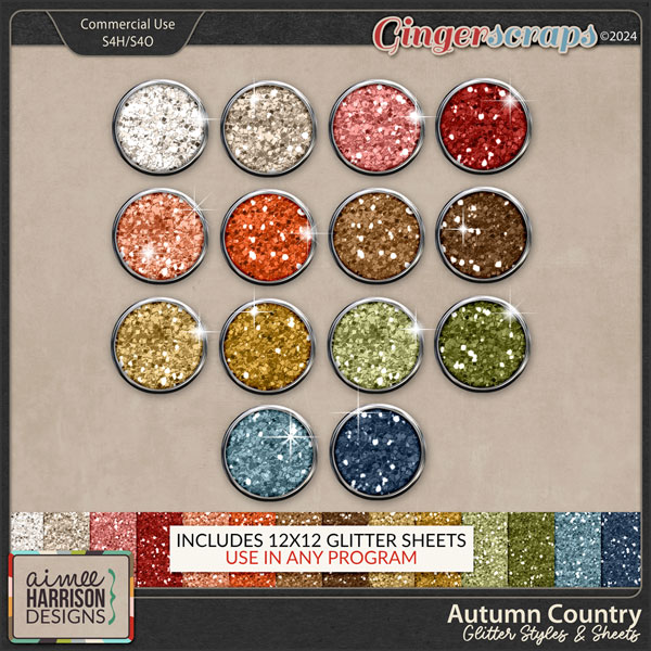 Autumn Country Glitters by Aimee Harrison