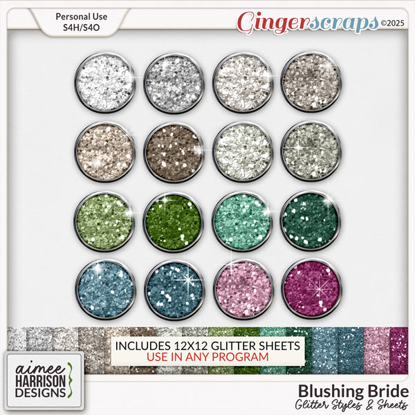 Blushing Bride Glitters by Aimee Harrison
