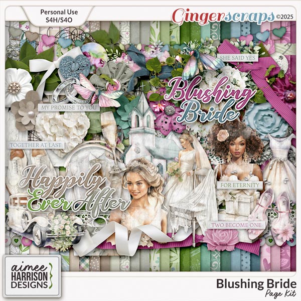 Blushing Bride Page Kit by Aimee Harrison