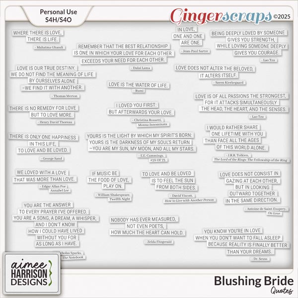 Blushing Bride Quotes by Aimee Harrison