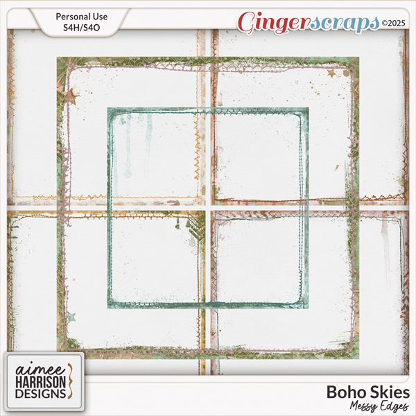 Boho Skies Messy Edges by Aimee Harrison