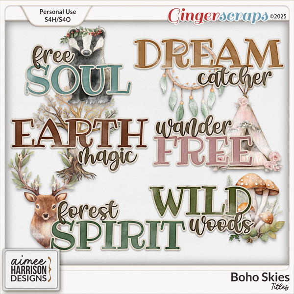 Boho Skies Titles by Aimee Harrison