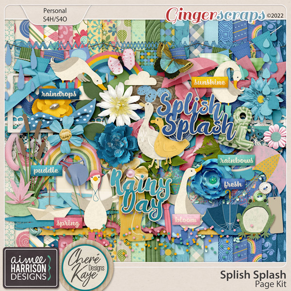 Splish Splash Page Kit by Aimee Harrison and Chere Kaye Designs