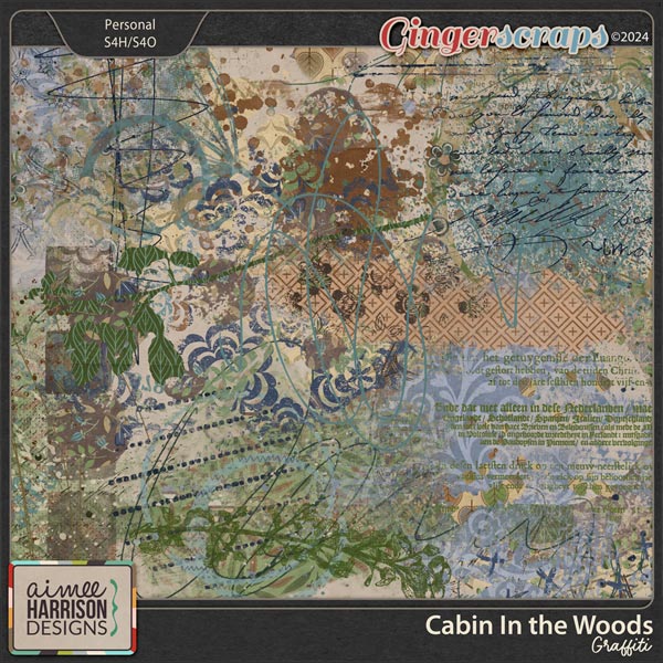 Cabin in the Woods Graffiti by Aimee Harrison
