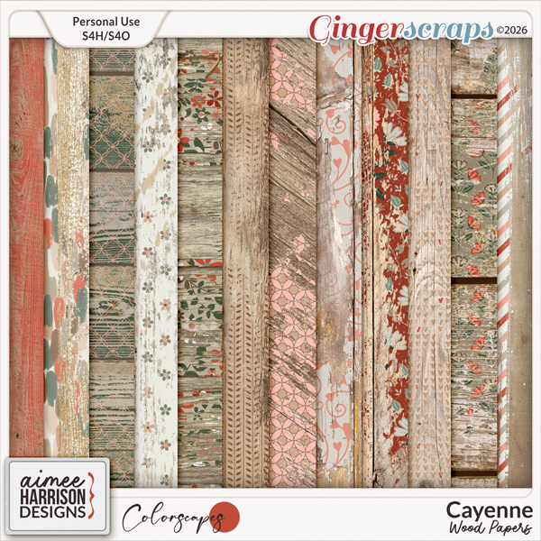 Cayenne Wood Papers by Aimee Harrison