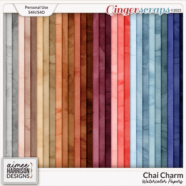 Chai Charm Watercolor Papers by Aimee Harrison