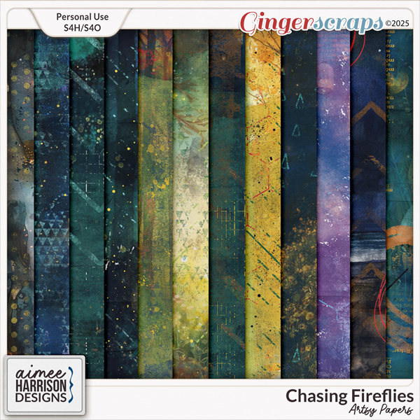 Chasing Fireflies Artsy Papers by Aimee Harrison