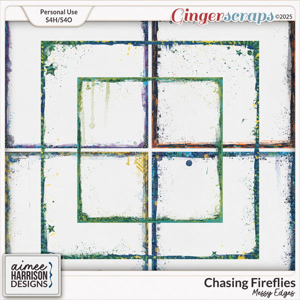 Chasing Fireflies Messy Edges by Aimee Harrison