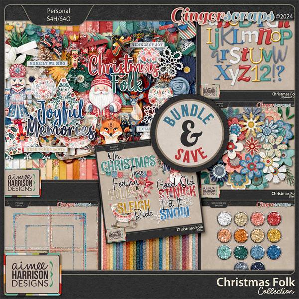 Christmas Folk Collection by Aimee Harrison