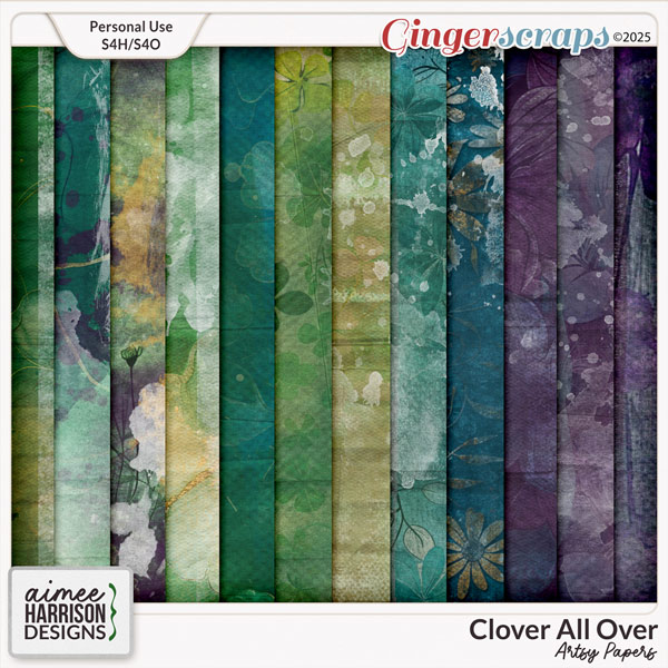 Clover All Over Artsy Papers by Aimee Harrison