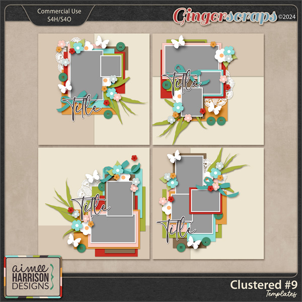 Clustered #9 Templates by Aimee Harrison