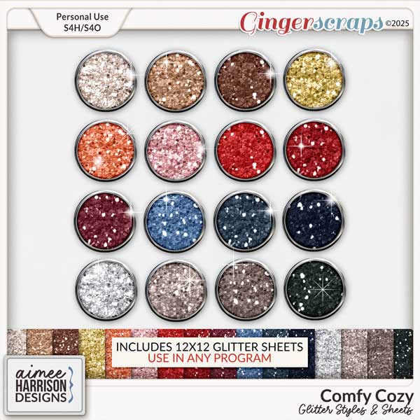 Comfy Cozy Glitters by Aimee Harrison