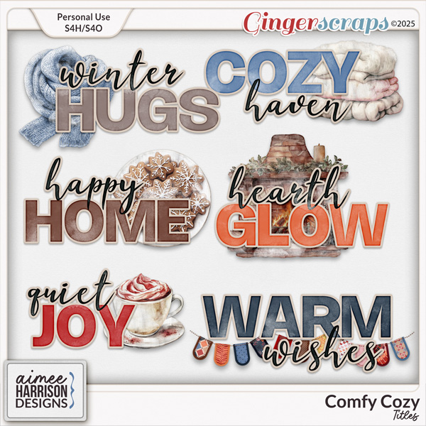 Comfy Cozy Titles by Aimee Harrison