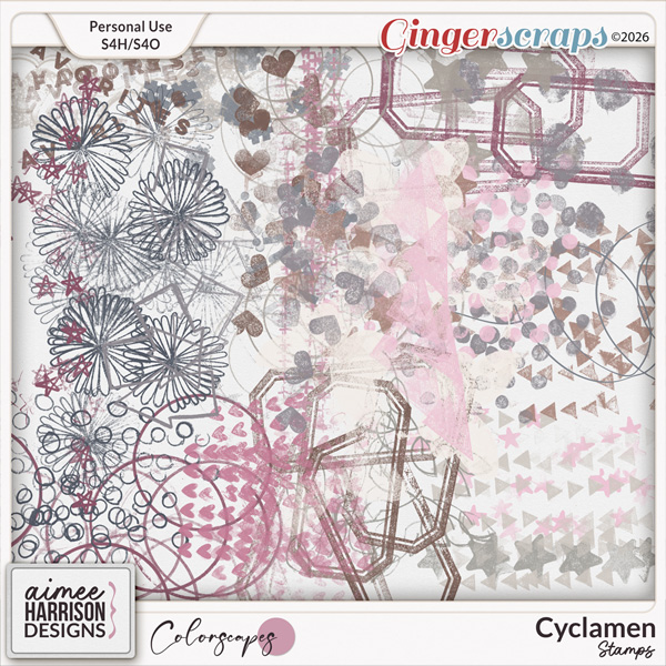 Cyclamen Stamps by Aimee Harrison
