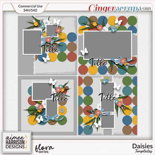Daisies Templates by Aimee Harrison