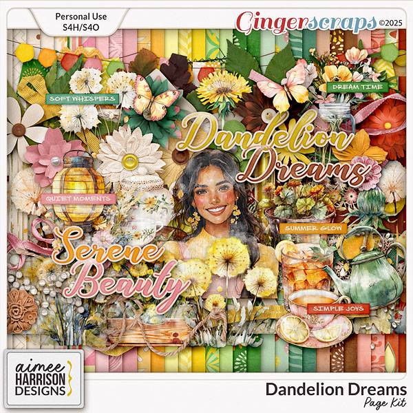 Dandelion Dreams Page Kit by Aimee Harrison