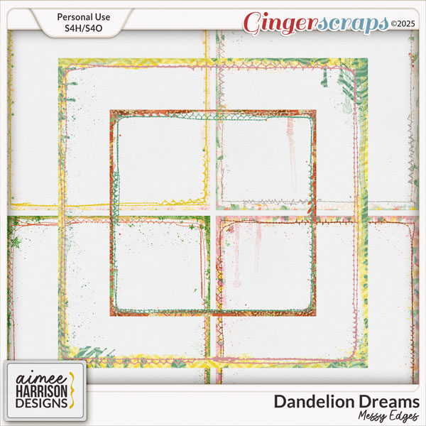 Dandelion Dreams Messy Edges by Aimee Harrison