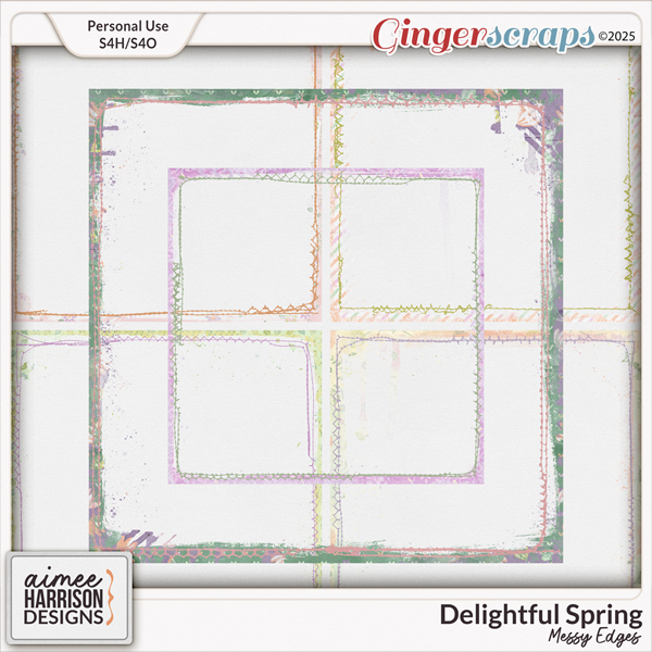 Delightful Spring Messy Edges by Aimee Harrison