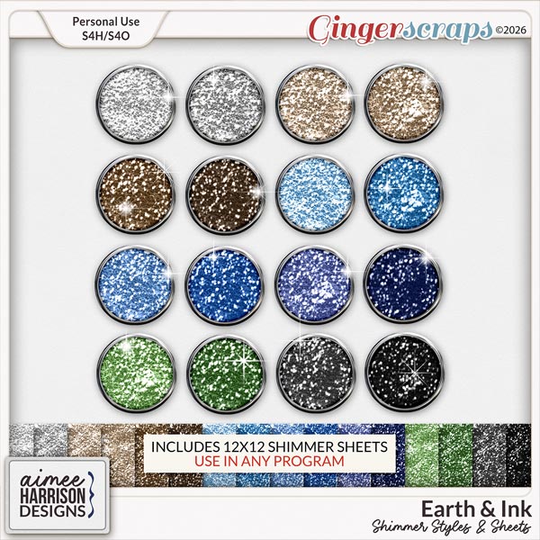 Earth & Ink Shimmers by Aimee Harrison