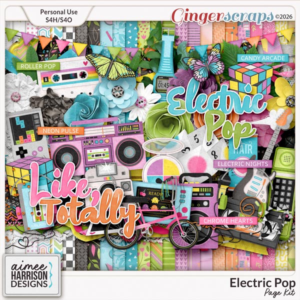 Electric Pop Page Kit by Aimee Harrison