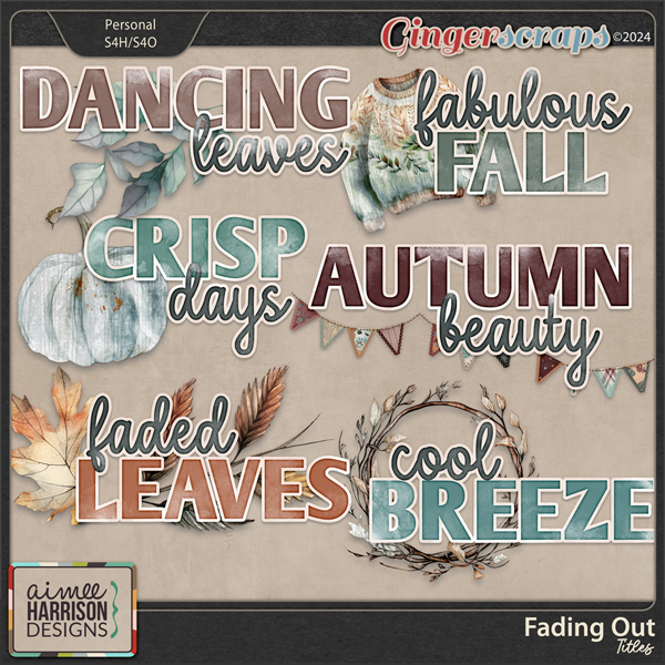 Fading Out Titles by Aimee Harrison