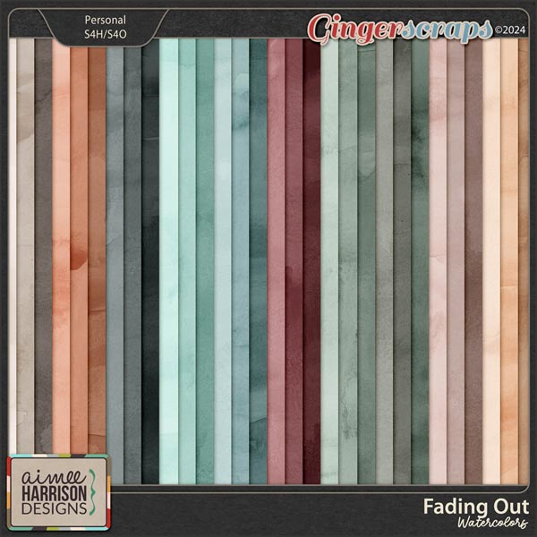 Fading Out Watercolors by Aimee Harrison