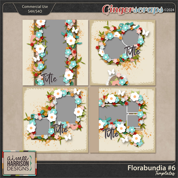 Florabundia #6 Templates by Aimee Harrison