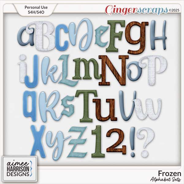 Frozen Alphabet Sets by Aimee Harrison
