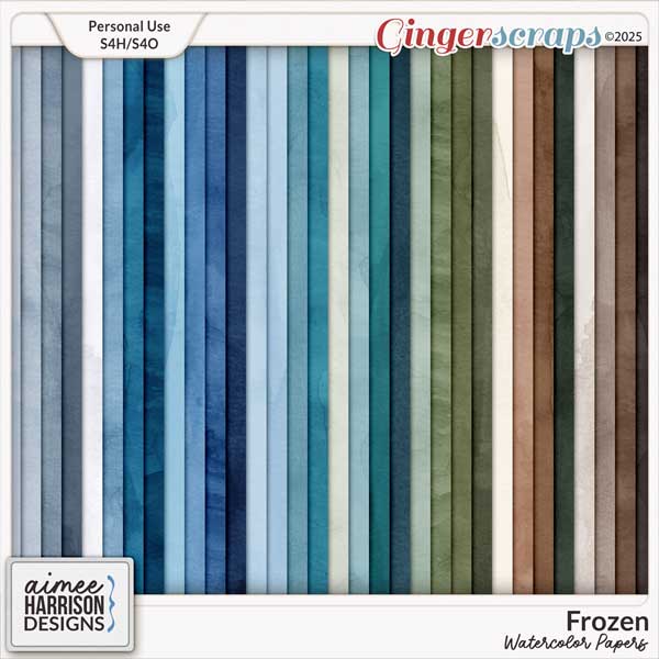 Frozen Watercolor Papers by Aimee Harrison