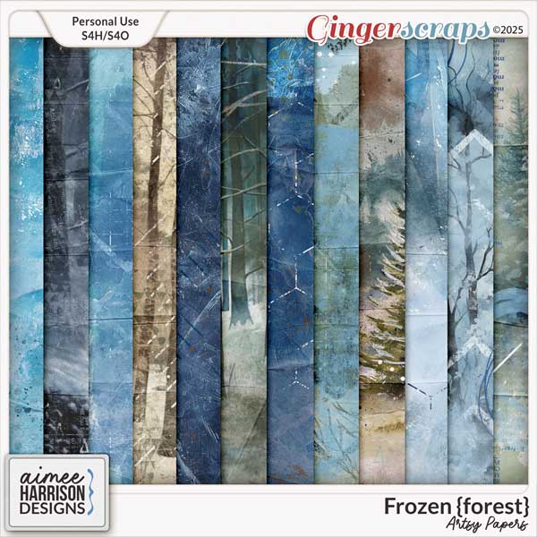 Frozen {forest} Artsy Papers by Aimee Harrison