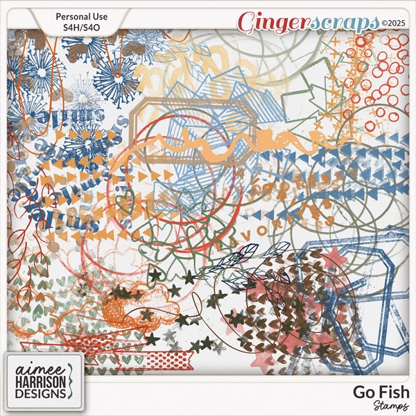 Go Fish Stamps by Aimee Harrison