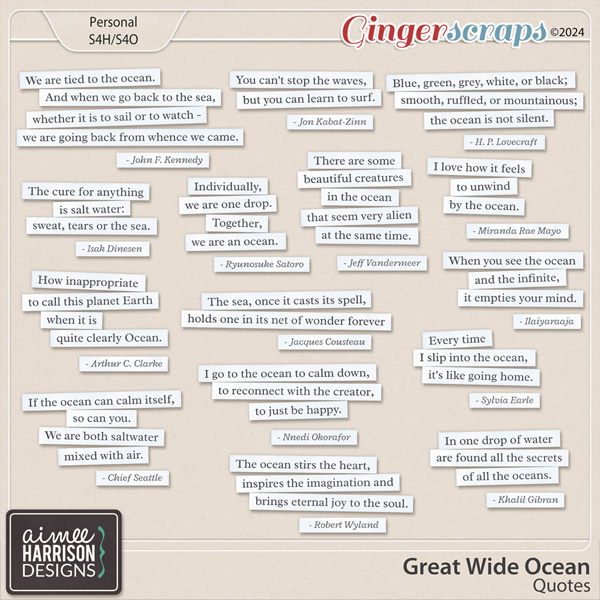 Great Wide Ocean Quotes by Aimee Harrison